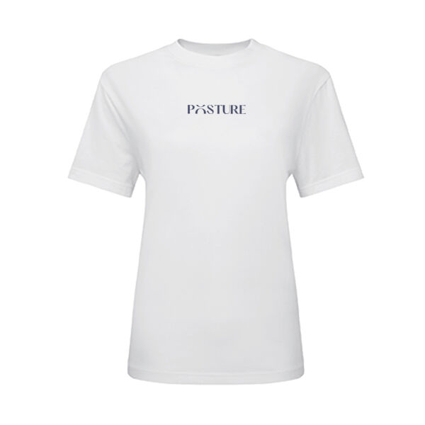 Oversized Boxy T-shirt with logo - White Thumbnail