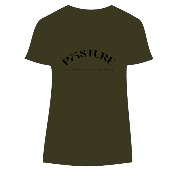 Oversized Boxy T-shirt - Olive Green Thumbnail
