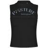 Women's high neck crop vest Thumbnail