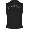 Women's high neck crop vest Thumbnail